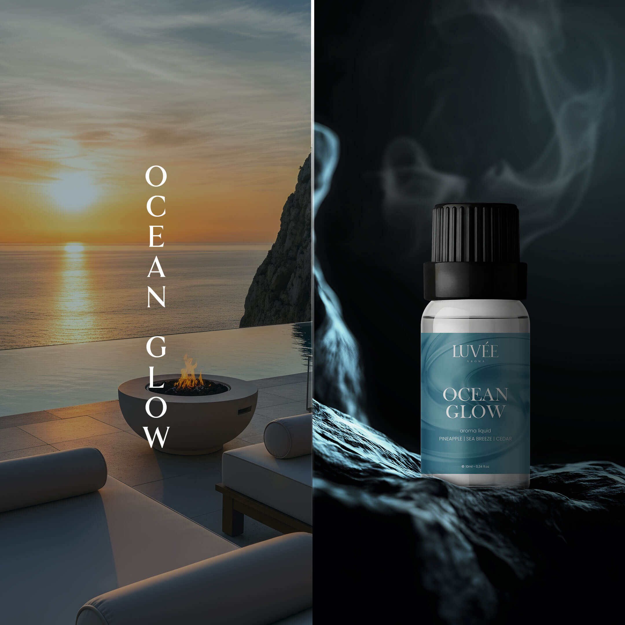 Ocean Glow - Relaxing & Uplifting Mood - Aroma Oil for Diffusers