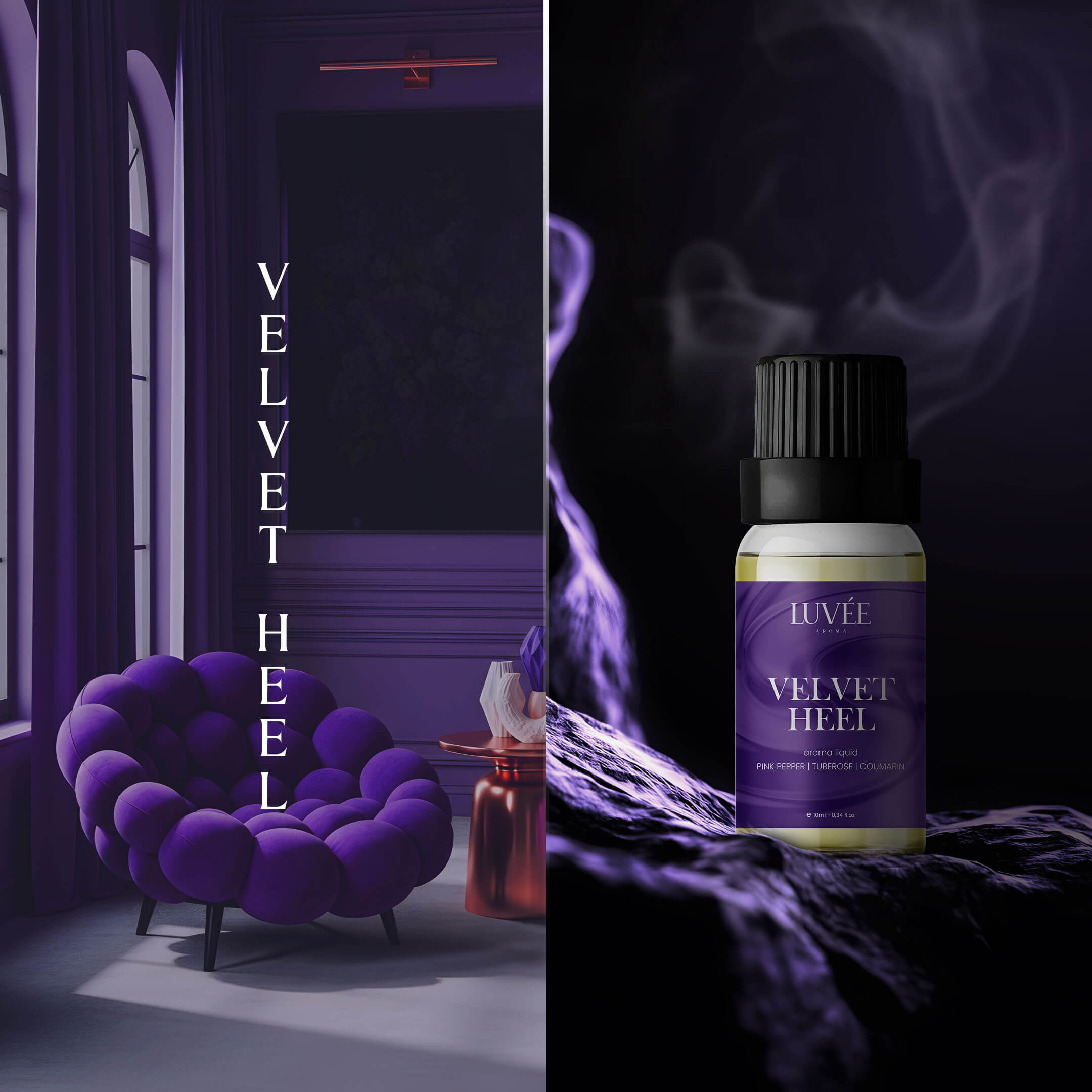 Velvet Heel - Luxurious & Romantic Mood - Aroma Oil for Diffusers