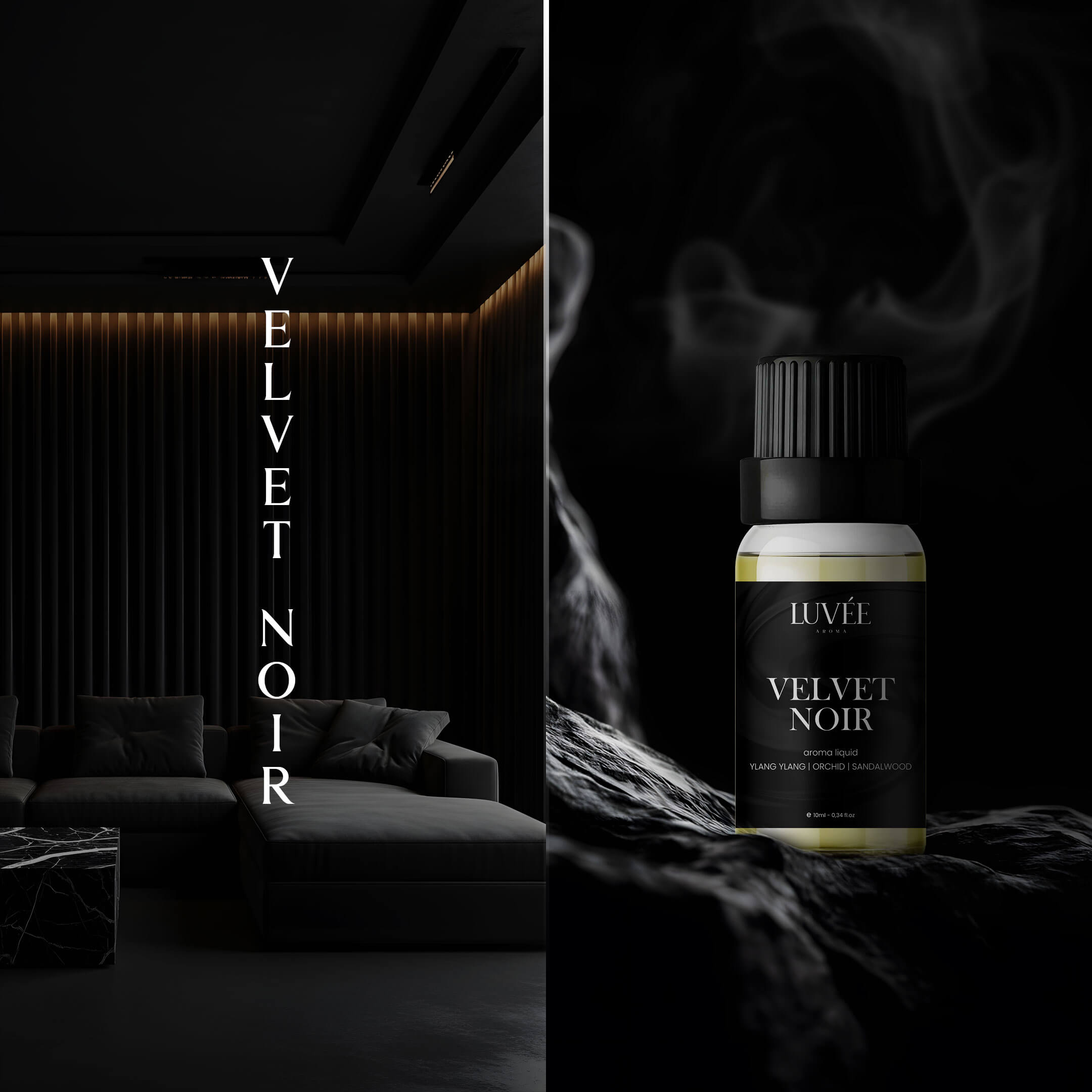 Velvet Noir - Luxurious & Romantic Mood - Aroma Oil for Diffusers